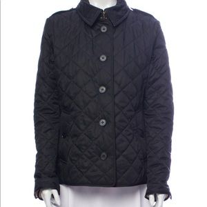 Authentic Burberry London Quilted Black Jacket - marked as XL, would fit L too